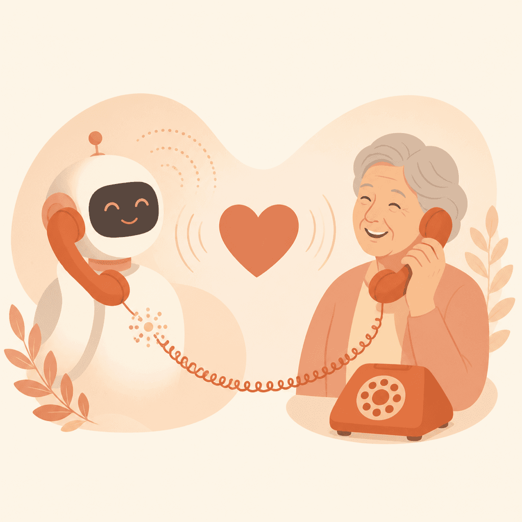 일반 전화로 안부를 묻습니다